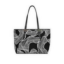 Load image into Gallery viewer, Adorned Stripe Leather Shoulder Bag
