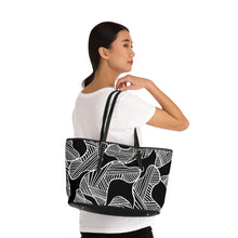 Load image into Gallery viewer, Adorned Stripe Leather Shoulder Bag
